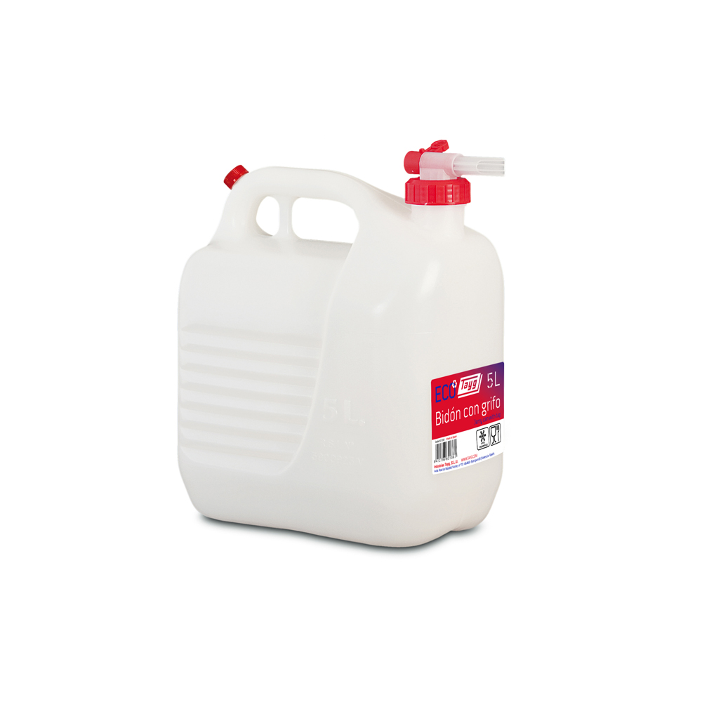 Tayg 601361 Bidón líquidos 5 litros con Grifo Blanco 5L